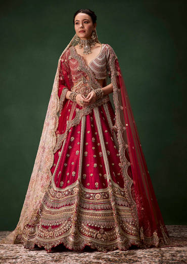 red-bridal-raw-silk-patchwork-lehenga-set-with-two-dupattas-sg345994-1.jpg