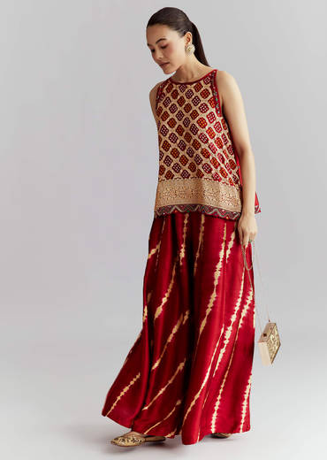 red-satin-co-ord-set-with-bandhani-and-leheriya-print-sg356619-1.jpg