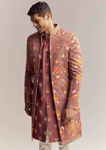 red-silk-kurta-jacket-set-for-men-with-open-jacket-style-sg322268-1_8.jpg