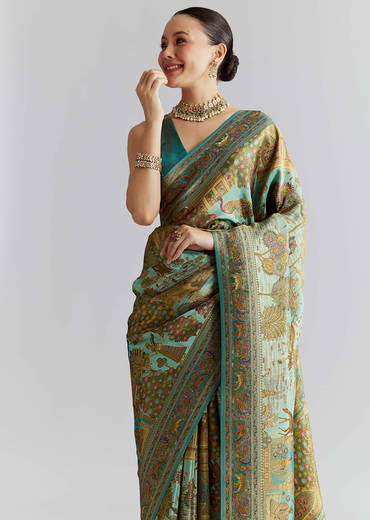 teal-blue-satin-silk-woven-saree-with-digital-historical-print-sg350698-1.jpg