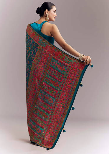 teal-blue-satin-woven-saree-with-multicolour-traditional-motifs-sg350704-1.jpg
