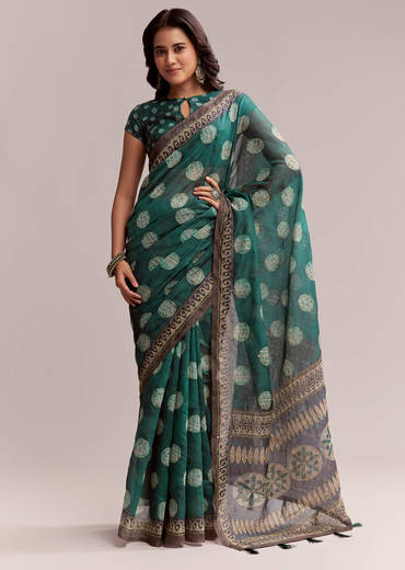 teal-green-linen-printed-saree-with-handcrafted-ajrakh-work-sg312210-1.jpg