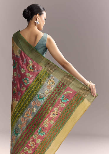 yellow-cotton-saree-with-hand-painted-motifs-and-green-border-sg317775-1.jpg
