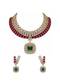 Ruby And Emerald Kundan Statement Necklace Set