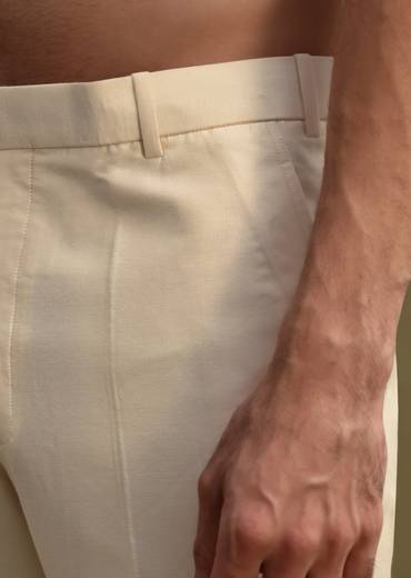 Ivory Thread Work Jodhpuri Suit For Men