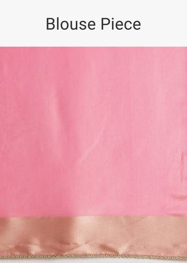 Pink Dola Silk Paithani Saree With Dollar Butti And Multicolor Motif