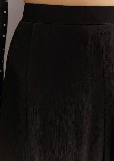 Black Cutdana And Sequins Kurta With Chinon Sharara And Dupatta