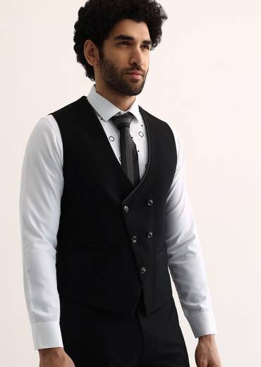 Black Embroidered Tuxedo