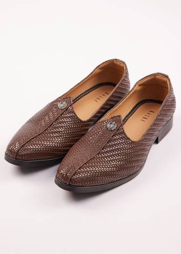 Ethnic Juttis For Men In Dark Brown