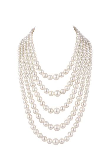 Five Layered Mother Of Pearls Mala