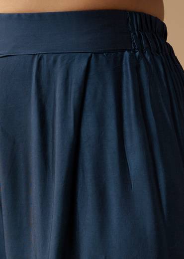 Indigo Ajrakh Tunic and Pant Set