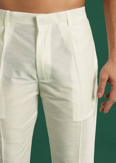 Maroon Silk Kurta Set For Men With Floral Motif Print