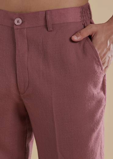 Onion Pink Pashmina Kurta Jacket Set With Thread Resham Work