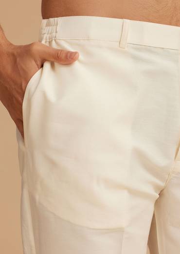 Purple Kurta Jacket Set With Resham Embroidery And Handworked Collar