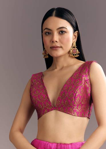 Purple Shaded Kora Silk Handloom Saree With Woven Traditional Motif