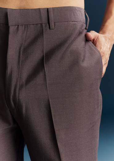 Purple Silk Kurta Jacket Set With Thread Detail Work