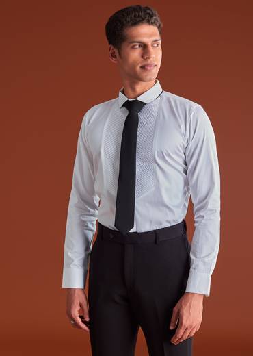 Black Cutdana Embroidereid Tuxedo Set With Accessories