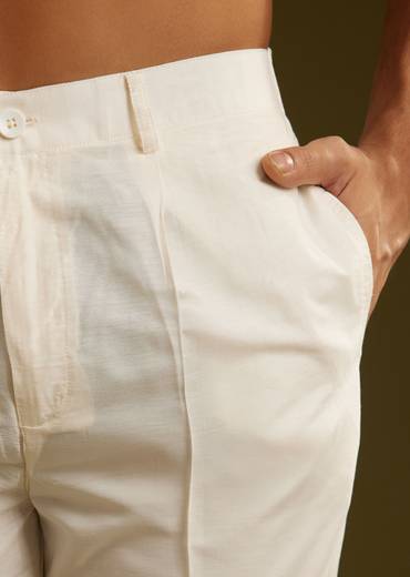 Sky Blue Silk Printed Kurta Set With Tree Motifs