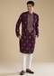 Purple Kurta Set With Thread And Resham Detailing