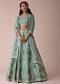 Pista Green Lehenga With Handwork Embroidery
