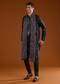Black Silk Embroidered Mens Kurta Pant Set with Dupatta
