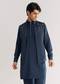 Blue Suiting Jacket Kurta Set With Metal Work