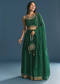 Green Silk Lehenga Choli With Zari And Sequins Work
