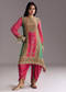 Pink Embroidered Kurta Dhoti Set