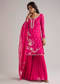Pink Sequins Embroidered Sharara Set With Dupatta