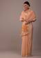 Peach Pink Cut Dana Embroidered Saree In Organza