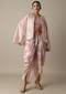 Blush Pink Organza Gotta Patti Work Dhoti Set