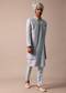 Timeless Classic Grey Silk Sherwani Ensemble