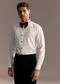 White Cotton Shirt With Pleated Front