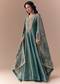 Sea Green Zardozi Anarkali with Dupatta