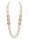 White And Gold Layered Necklace