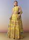 Yellow Printed Bridesmaid Lehenga Set