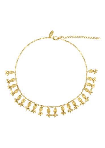Gold Dangling Charm Anklets