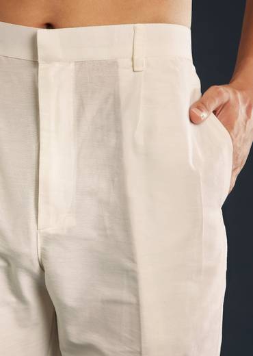 Baby Pink Silk Kurta Set with Resham Thread Accents