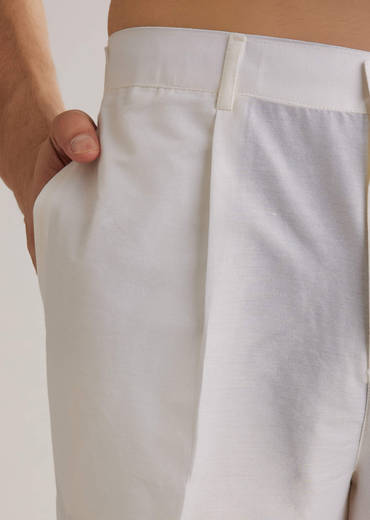 Beige Brocade Jacket Kurta Set