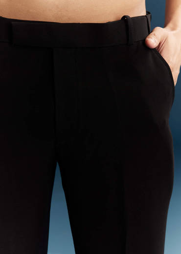 Black Tuxedo For Men With Cutdana Embroidery