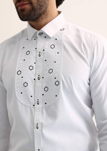 Black Embroidered Tuxedo