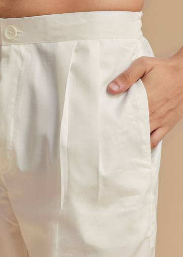 Bottle Green Silk Embroidered Kurta