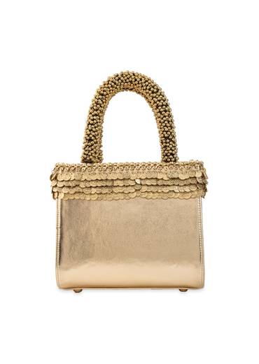 Gold Layered Metal Sequin Bag