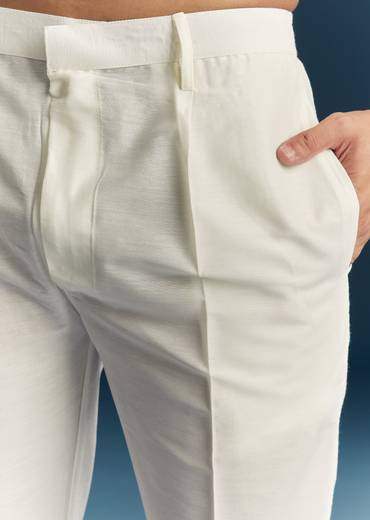 Grey Silk Kurta Set With Thread And Mirror Work