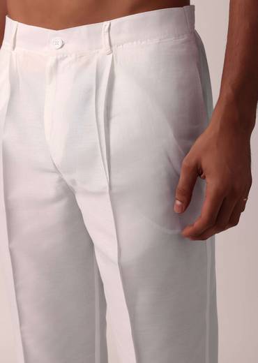 Majestic Blue Silk Kurta Set For Men