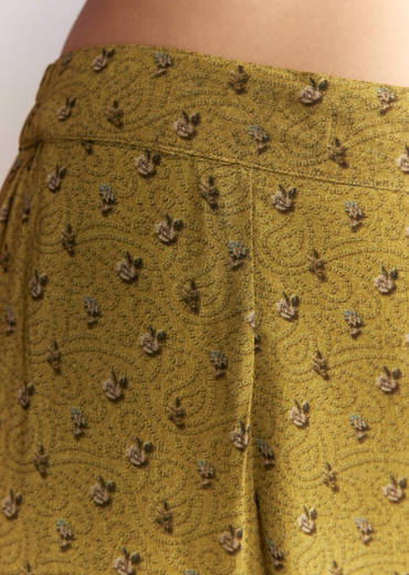 Mehendi Green Crepe Sharara Suit With Indie Print And Stone Work