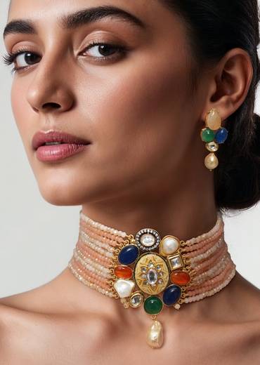 Multi Fusion Necklace And Earring Sets