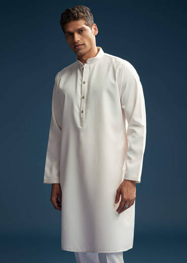 Pink Silk Kurta Jacket Set For Men With Abla Work