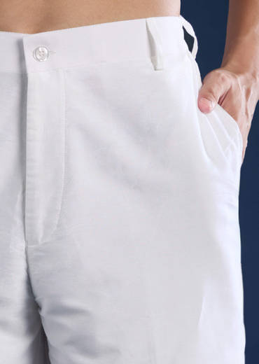 Pista Green Printed Mens Kurta and Pant Set