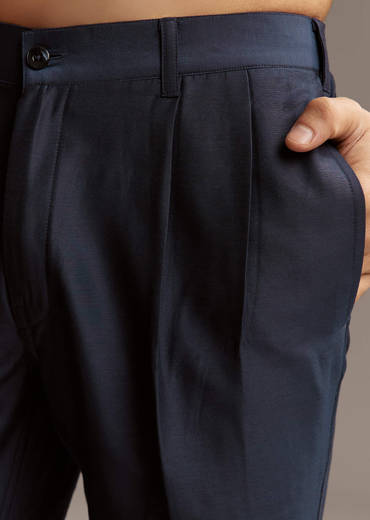 Poppy Multicolour Silk Kurta Set For Men With Vibrant Zigzag Print